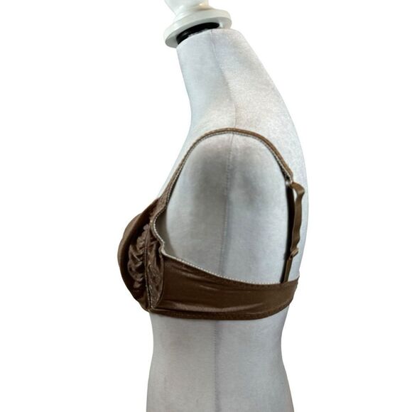 Vintage Enhance Brand Shimmer Brown‎ Bra Size 36C - Picture 9 of 11